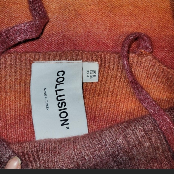 NEW without tags Collusion Bralette and cardigan Knit set - Picture 5 of 6